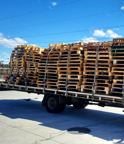 Top Pallets Freight Pallet Stack in truck